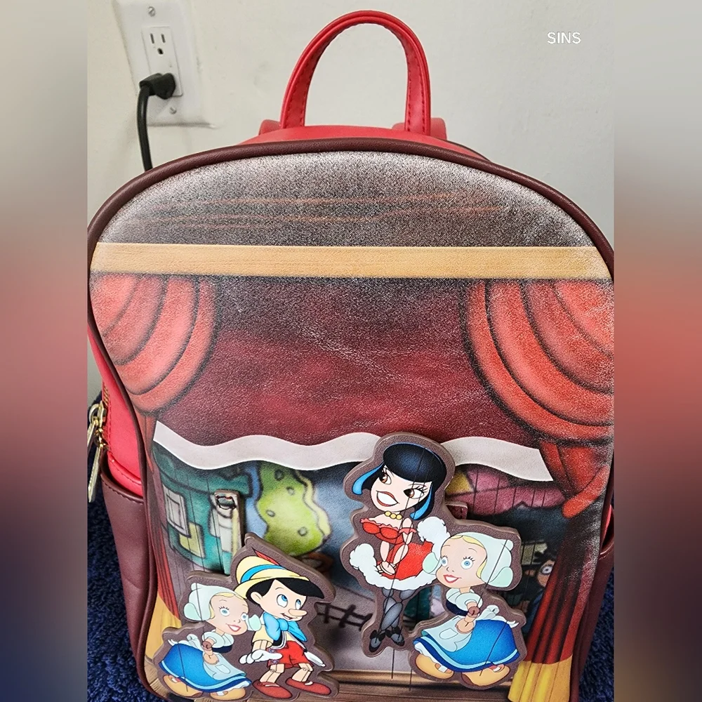Loungefly Disney Pinocchio MarionetteMini Backpack - Picture 3 of 10